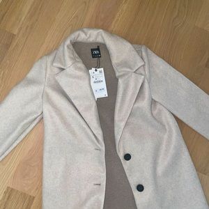 Zara long coat beige